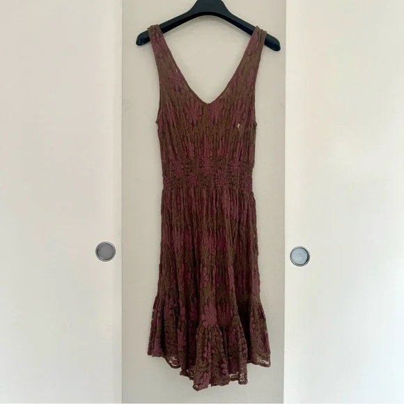 Vintage Lace Floral Dress – Fairycore, Witchy, Cottagecore, Romantic, Y2K - Picture 4 of 11